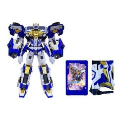 Metal Cardbot S BLUECOP TRINITY Transform Police Car Figure Toy 2024 New Blue