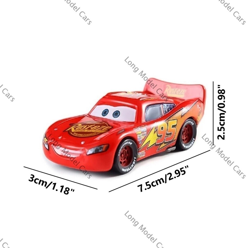 Disney Pixar Cars Movie Lightning Mater Sally Lizzie Die-Cast Model Gifts Loose