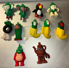 Lot 11 Italian Brainrot Ta Ta Ta Ta Sahur Boneca PVC Mini Figures Toys Memes