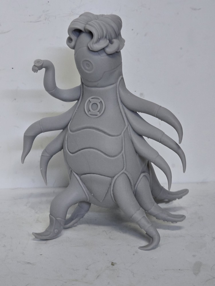 3d Print GREEN LIGHT GANG LARVOX HEAD 7″ Select DC Multiverse SCALE