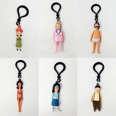 Bob’s Burgers Chibi In Motion Series 3 – Complete Set of 6 REGULAR Dangler Clips