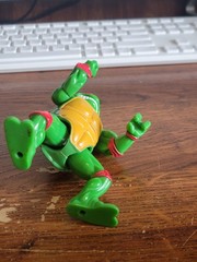TMNT Teenage Mutant Ninja Turtles Head Droppin’ Raph Raphael Figure 1991 Works
