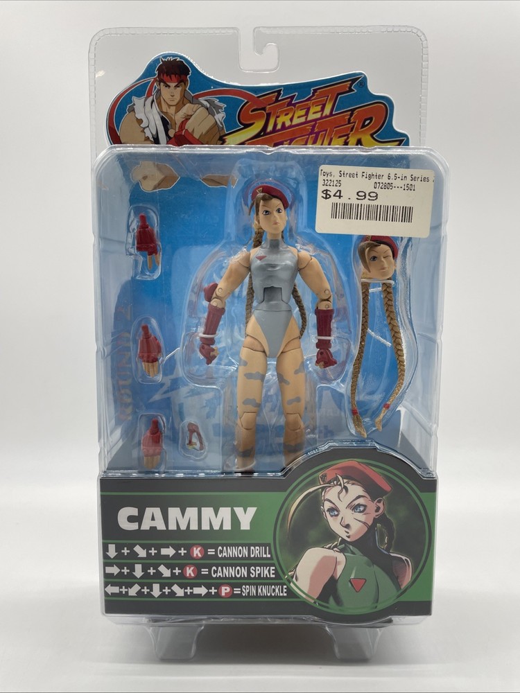 Cammy Sota Toys Street Fighter Gray Color Round 2 2005 Capcom New in Package