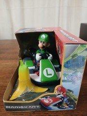 JAKKS Mario Kart – Spin Out Luigi with Banana – Brand New In Box
