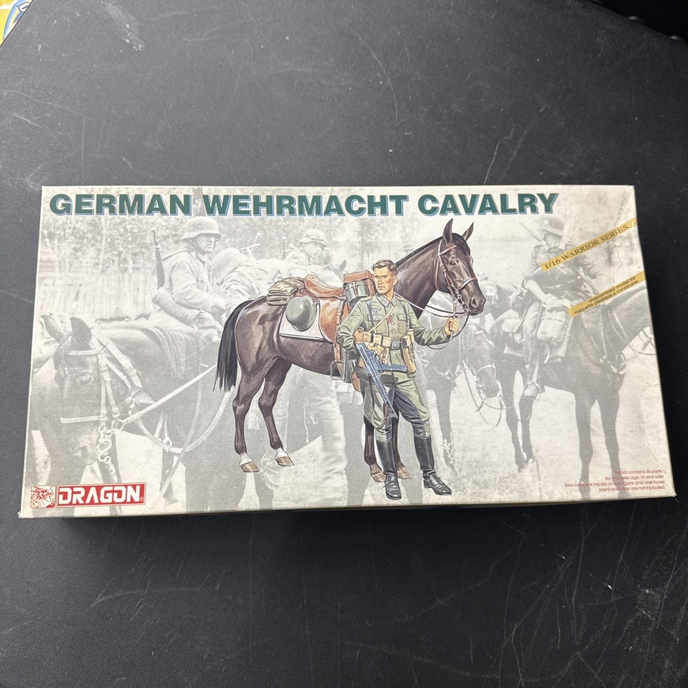 Dragon 1/16 1619-03 German Wehrmacht Cavalry Model Kit Vintage 1998