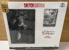 Spawn with throne line art sketch edition SDCC McFarlane Toys action figure new