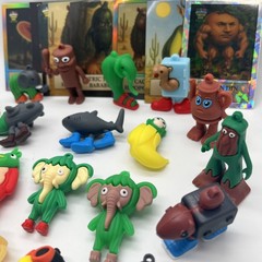 Italian Brainrot Toy Action Figures Brain Rot Lot Of 21 With12 Trading Cards