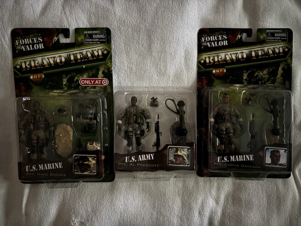 Lot Of Forces Of Valor Bravo Team Action Figures (3)