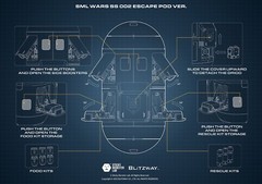 Blitzway SML WARS SS 002 ESCAPE POD BW-NS-50402 Action Figure Only ESCAPE POD