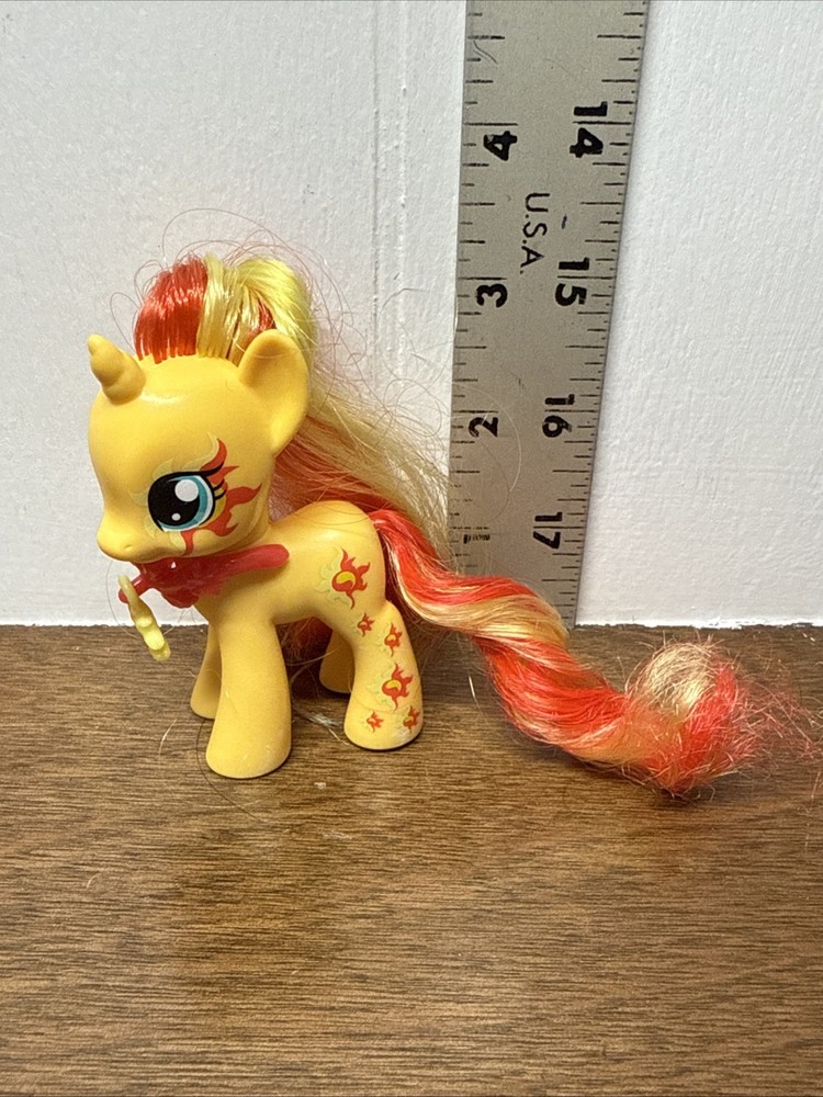 My Little Pony G4 Sunset Shimmer w/ Necklace Cutie Mark Magic 2014 FIM 3″