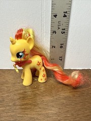 My Little Pony G4 Sunset Shimmer w/ Necklace Cutie Mark Magic 2014 FIM 3″