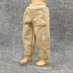 1:18 Scale Black Casual Trousers Pants Clothes 3.75″ Male Action Figure Body Toy