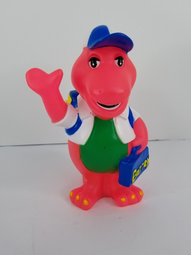 Vintage 1990’s Barney Piggy Bank (Pink Color) Back to School