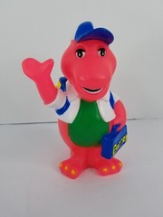 Vintage 1990’s Barney Piggy Bank (Pink Color) Back to School