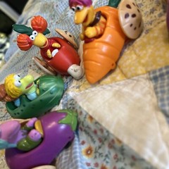 Vintage McDonald’s Jim Henson Fraggle Rock Vegetable Cars Lot Of 7 Toys 80’s