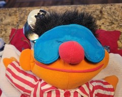 Vintage TYCO 1996 Sesame Street Talking Sleepy Time Snoring Ernie Plush Doll Toy