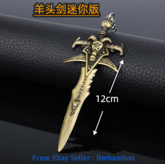 5.9 /7.9in Lich King Shadow Sorrow Axe Figure Accessories Toys Sword Model Metal