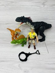 Jurassic World Dominion Figure Roar Atrociraptor Raptor Dinosaur Green Park Lot