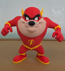 Tasmanian Devil Flash Costume Action Figure – Red/Yellow/Beige/Black Figure