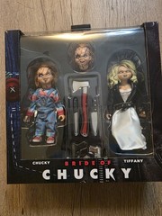 Neca Child’s Play Chucky/Bride of Chucky 3 figure LOT EXTREMELY RARE Brand New