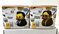 Mini Tubbz The Office: Michael Scott & Dwight Schrute Duck Set – Approx 2″ NEW!