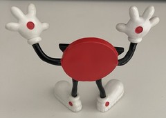 Vintage 7UP Cool Spot Figure Red Dot Mascot Advertising Promo Sunglasses
