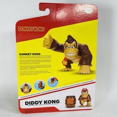 New! 4″ Donkey Kong Figure Super Mario World of Nintendo Jakks Pacific