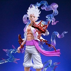 One Piece Luffy Gear 5 Nika 21cm PVC Figure Sun God Statue Collectible Toy Gift