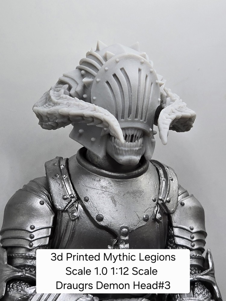 3d Printed Headsculpt For Mythic Legions 1.0 1/12 figure – DRAUGRS DEMON #3