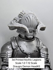 3d Printed Headsculpt For Mythic Legions 1.0 1/12 figure – DRAUGRS DEMON #3