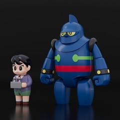 GSC BRICKROID TETSUJIN28 & SHOTARO SET ACTION FIGURE 50mm