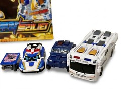 [2025 NEW] SAMG Metal Cardbot S Season 2 BLUECOP TRINITY 3-in-1 Combined Robot