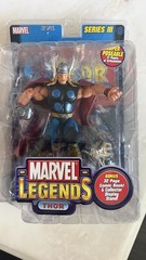 Marvel Legends Thor Series III Poseable Action Figure w/ Hammer Comic & Stand