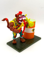 Toxic Crusaders Toxie STAND with lighted toxic glow in the dark barrel NO FIGURE