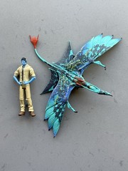 Avatar Lot 2009 Mattel Jake Sully Tan Figure + McFarlane Seze Banshee (No Rider)
