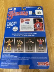 LJN WWE Wrestling Superstars John Cena Figure Blue Card Signed Target Exclusive
