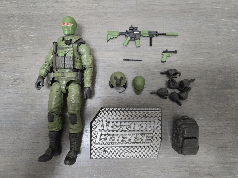 Valaverse Action Force Delta Trooper & Gear