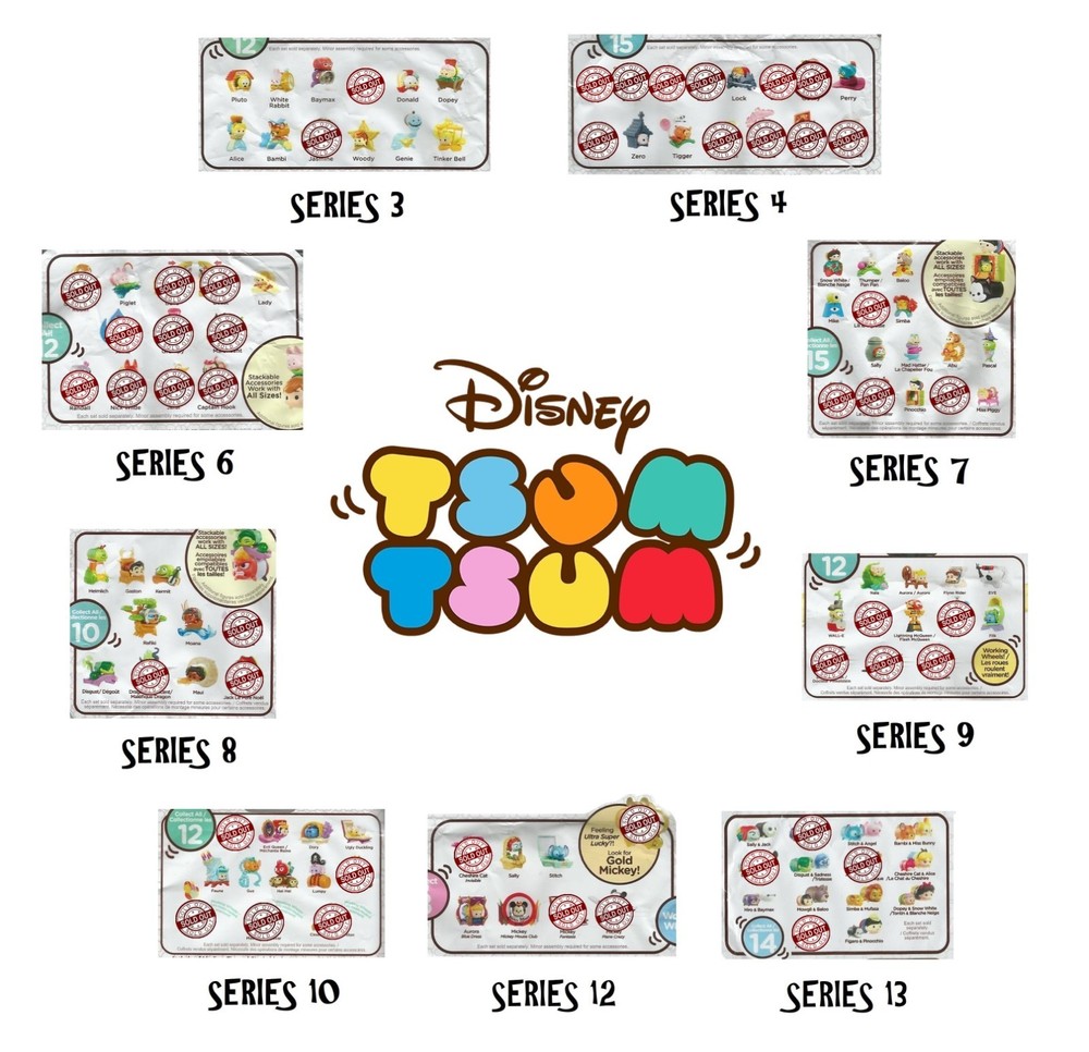 PICK 8 LOT – Jakks TSUM TSUM – Disney / Pixar Vinyl Figures – 100 Years