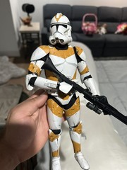 Star Wars Custom 3d Printed and Painted 1/6 Scale 212th Clone Trooper Figure