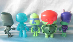 Teenage Mutant Ninja Turtles Sonic Wacky Pack Krang Foot Solder 5 Figures Lot