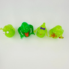 Ghostbusters Ecto Minis Slimer 4 Translucent 1 Solid 1.5″ Mattel Classic Series
