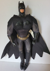 Batman 13”Plush with Vinyl Head Gloves & Belt 2005 Mattel