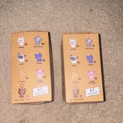 ZURU Fuggler Alley Cats Mini Plush Bag Charm Blind Box Lot (2) Boxed 1+