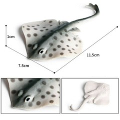 11.5cm Skate Fish PVC Toy Ocean Sea Animal Figure Kids Gift