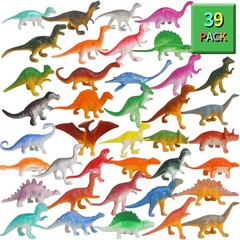Child-Friendly 39 Mini Dinosaur Figures – Assorted Styles for Educational Play
