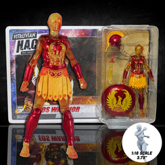 Vitruvian H.A.C.K.S. Eos Warrior 4″ Action Figure – Spartan Fire Fighter