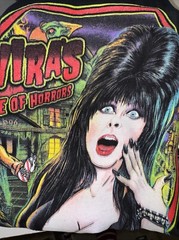 ELVIRA House Of Horrors LARGE T-SHIRT Loot Box NECA FIGURE Set HALLOWEEN Pinball