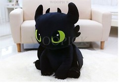 How To Train Your Dragon 3 Sitting Toothless Plush Doll 60cm Cute-100% Authentic