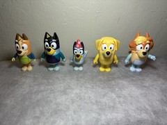 Bluey Mixed Lot Of 5 Figures 1 Pair Of Glasses