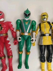 Power Rangers Space Blue,Pink,Red,Green,Yellow,Gold Lot Of 6